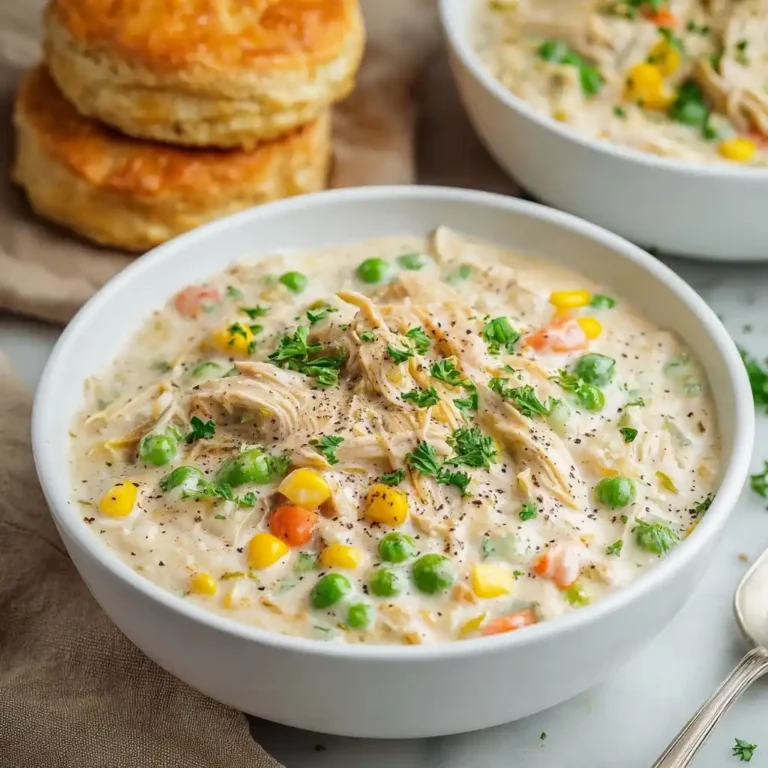Easy Slow Cooker Chicken Pot Pie