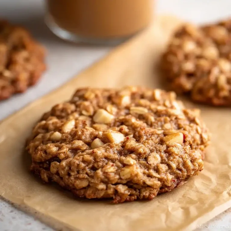 Healthy Apple Pie Oatmeal Cookies