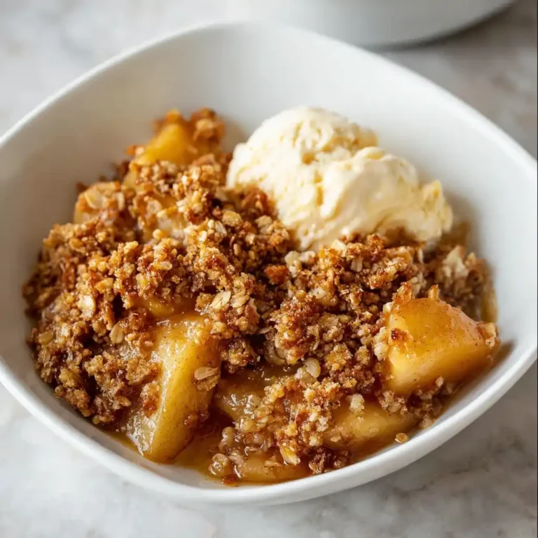 Healthy Breakfast Apple Crumble