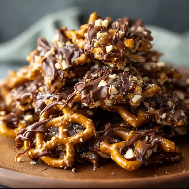 No-Bake Peanut Butter Pretzel Clusters
