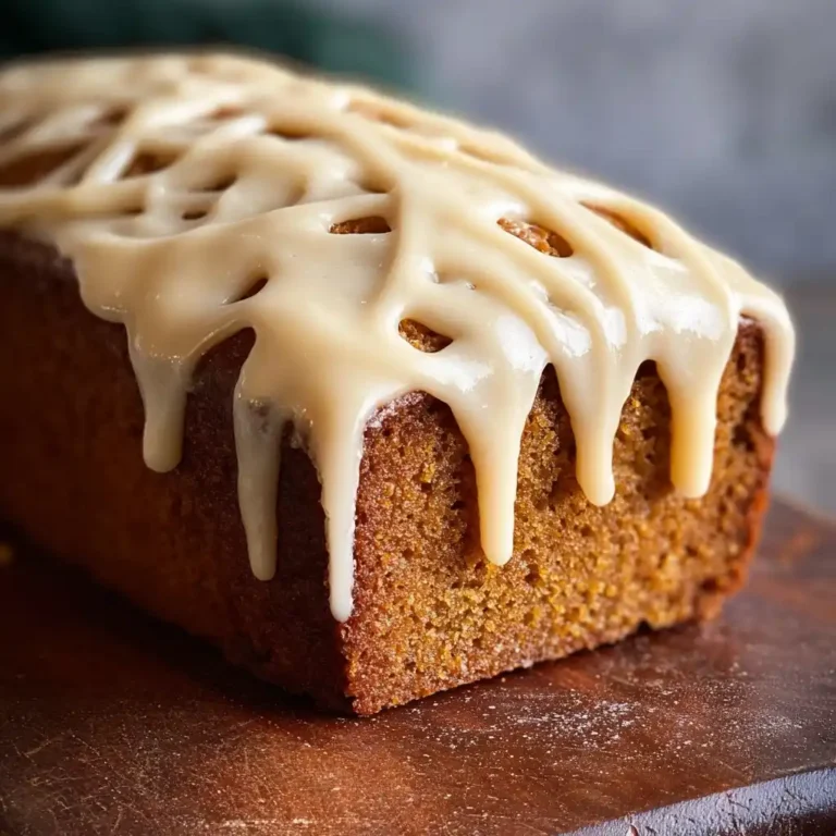 Pumpkin Bread with Browned Butter Maple Frosting