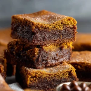 Pumpkin Snickerdoodle Brownies