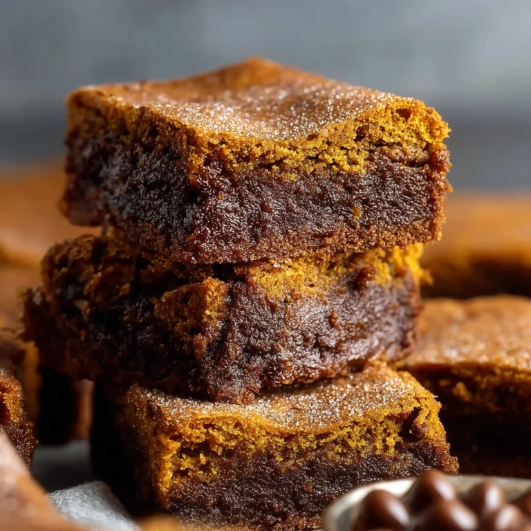 Pumpkin Snickerdoodle Brownies
