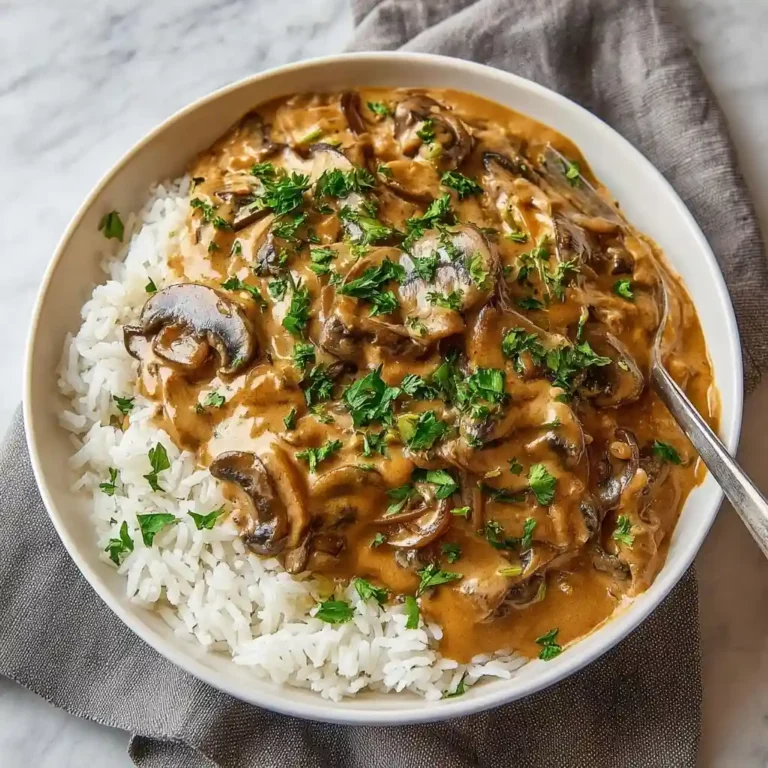 Vegan Mushroom Stroganoff