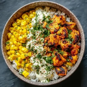 20-Min Amazing Street Corn Chicken Bowl!