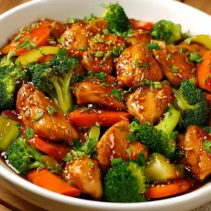 10-Min Quick Honey Garlic Chicken Stir Fry!