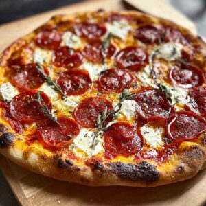 Savor the Flavor with Hot Honey Pepperoni Ricotta Pizza