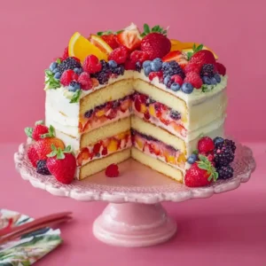 Quick & Easy: Summer Fruit Sangria Cake Delight
