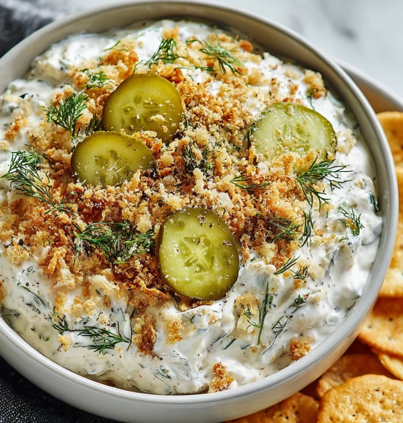 Best Fried Pickle Ranch Dip Recipe Creamy Fried Pickle Dip Homemade How To Make Fried Pickle Ranch Dip Low Carb Fried Pick...