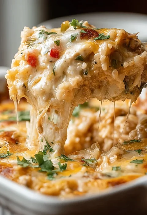 Creamy Chicken Rice Casserole Recipe Best Chicken And Rice Casserole Cozy Chicken Rice Queso Bake Easy Creamy Chicken Cass...