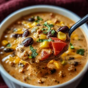 Delicious Protein Creamy Taco Soup for Cozy Nights
