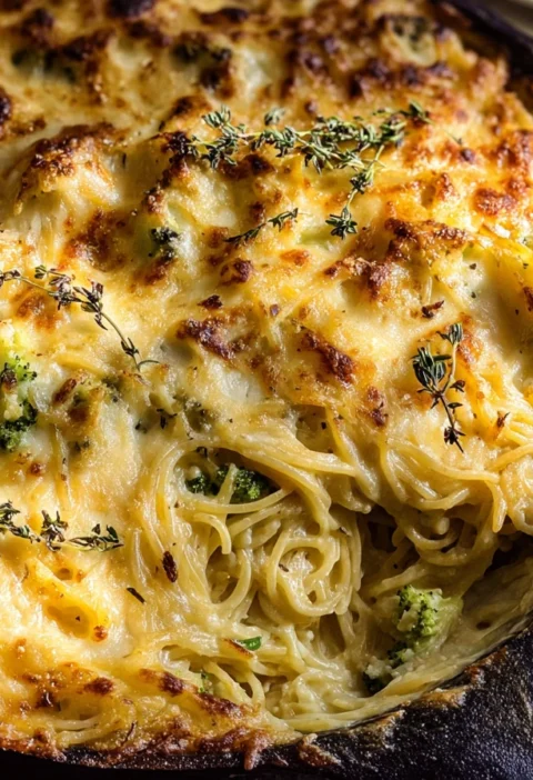 Easy Broccoli Cheddar Spaghetti Casserole Recipe Healthy Broccoli Cheese Spaghetti Bake Keto Broccoli Cheddar Casserole Wi...