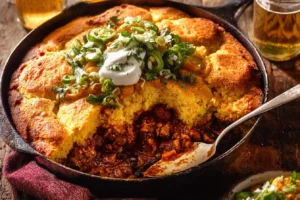 Chili Cornbread Casserole