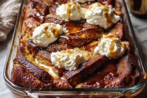 Baked Cinnamon Apple Butter French Toast