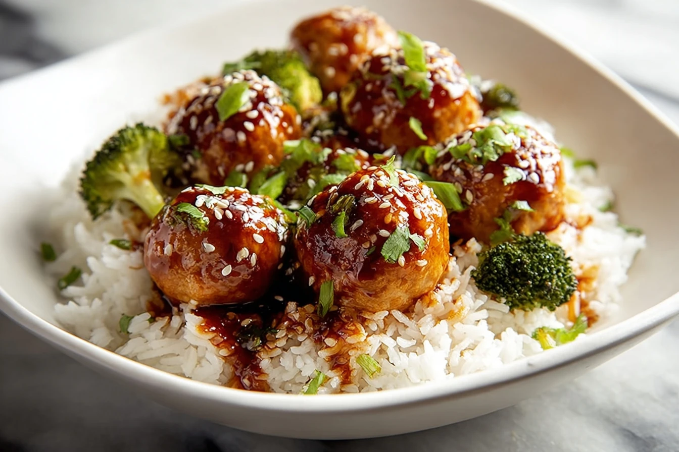 Easy Frozen Teriyaki Chicken Meatballs Recipe Best Homemade Teriyaki Chicken Meatballs Gluten-free Teriyaki Chicken Meatba...