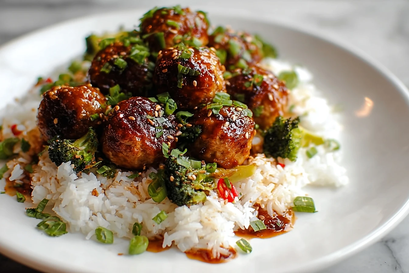 Easy Frozen Teriyaki Chicken Meatballs Recipe Best Homemade Teriyaki Chicken Meatballs Gluten-free Teriyaki Chicken Meatba...