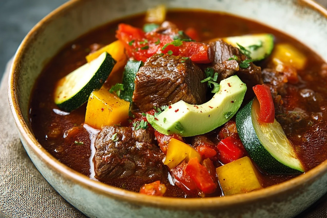 Easy Low Carb Crockpot Chili Recipe Paleo Beef Chili Slow Cooker Best Paleo Crockpot Chili High Protein Low Carb Crockpot ...