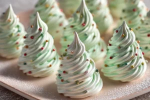 Meringue Christmas Trees Recipe