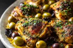 Sheet Pan Chicken Marbella with Olives and Prunes Recipe