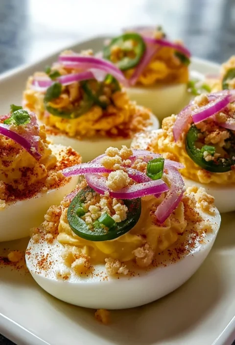 Elote Deviled Eggs Recipe Spicy Deviled Eggs With Corn Mexican Street Corn Deviled Eggs How To Make Elote Deviled Eggs Bes...