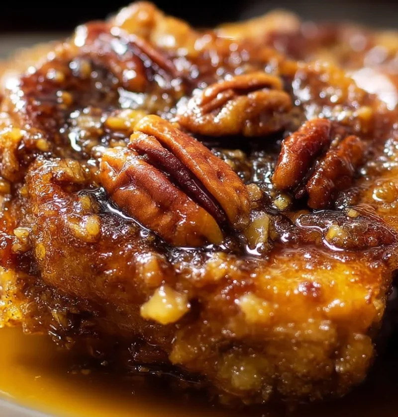 Overnight Pecan Pie French Toast Recipe Easy Pecan Pie French Toast Casserole Best Overnight French Toast Bake Pecan Pie F...