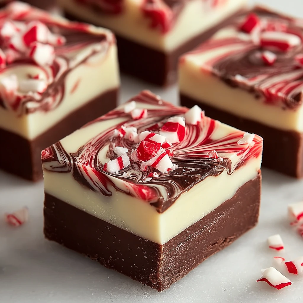 Peppermint Swirl Fudge Recipe Easy Peppermint Swirl Fudge Homemade Peppermint Fudge For Christmas Best Peppermint Swirl Fu...