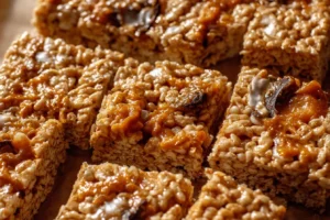 Salted Caramel Apple Rice Krispie Treats