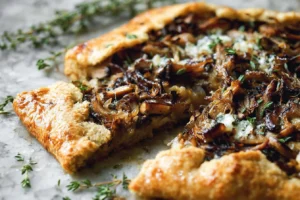 Wild Mushroom Galette with Herb Crust Recipe