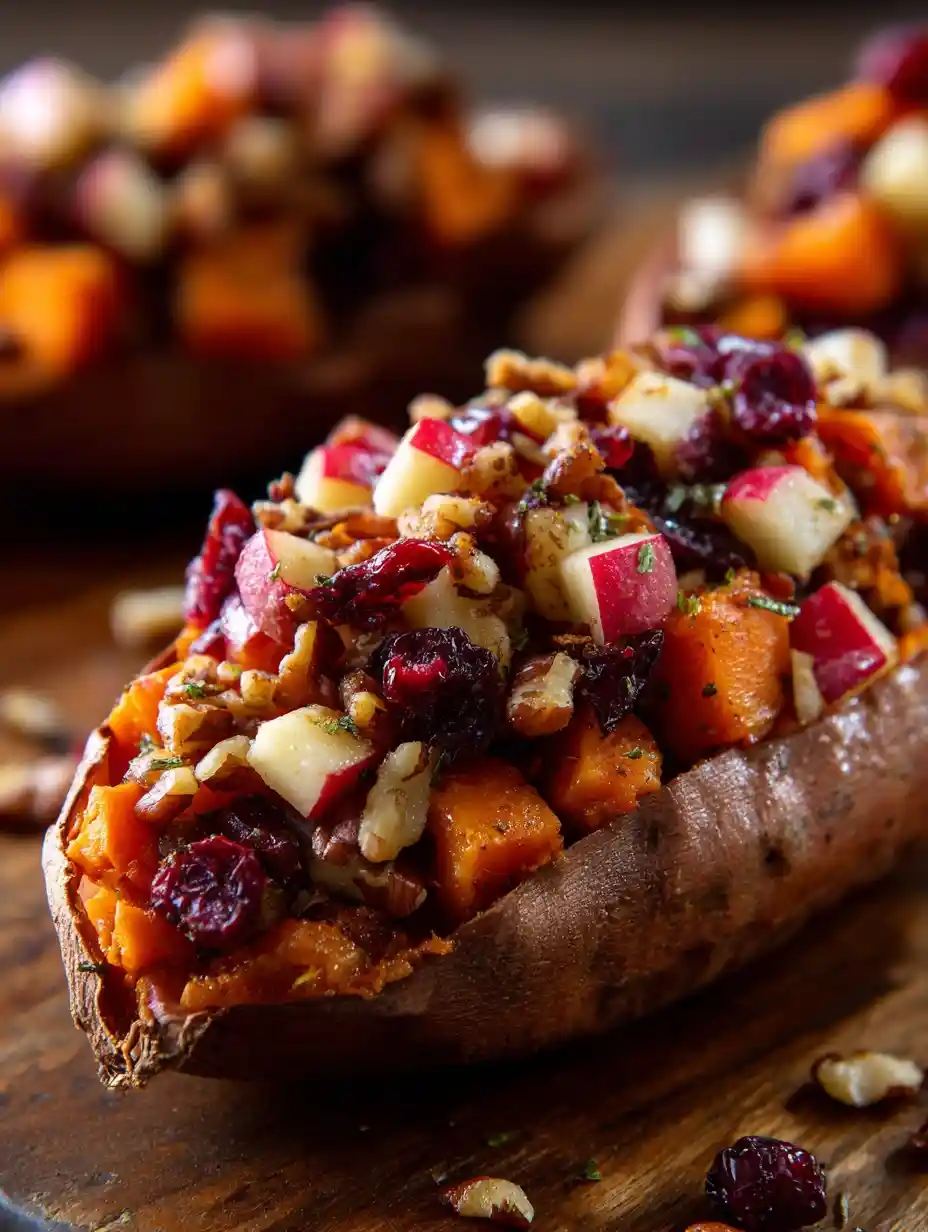 Apple Spiced Stuffed Sweet Potatoes – A Cozy, Fall-Inspired Favorite