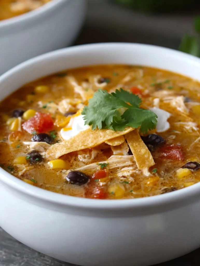 Best Chicken Tortilla Soup Recipe Homemade Chicken Tortilla Soup Ingredients Easy Slow Cooker Chicken Tortilla Soup Gluten...
