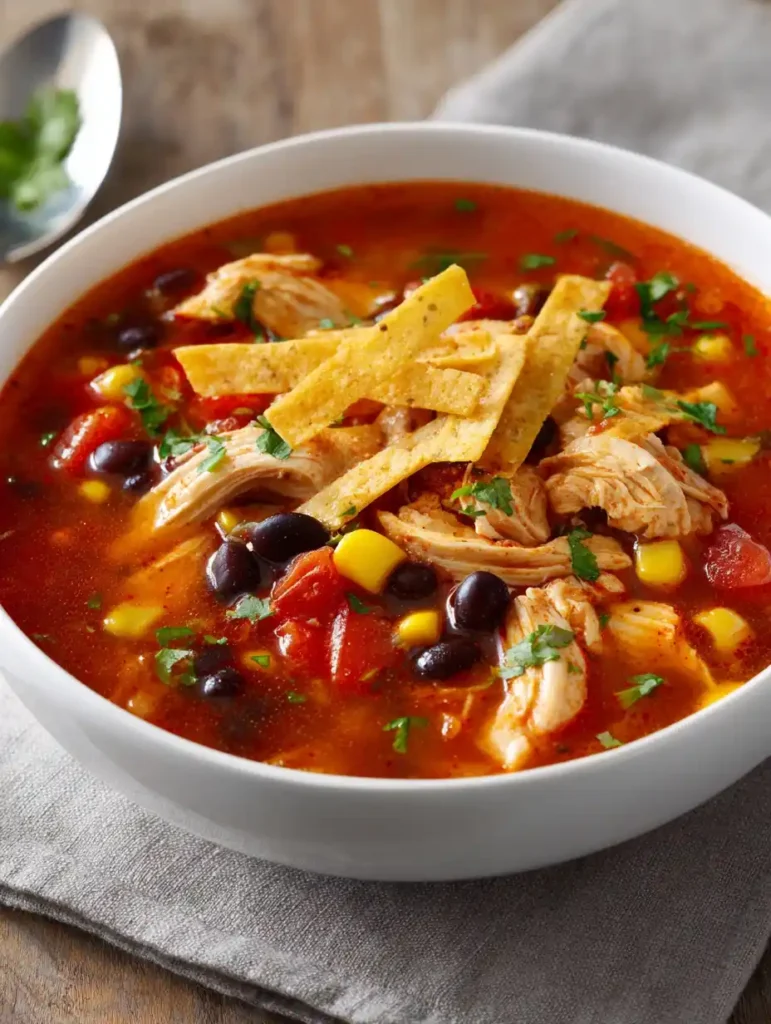 Best Chicken Tortilla Soup Recipe Easy Homemade Chicken Tortilla Soup Low Calorie Chicken Tortilla Soup Recipe Gluten Free...
