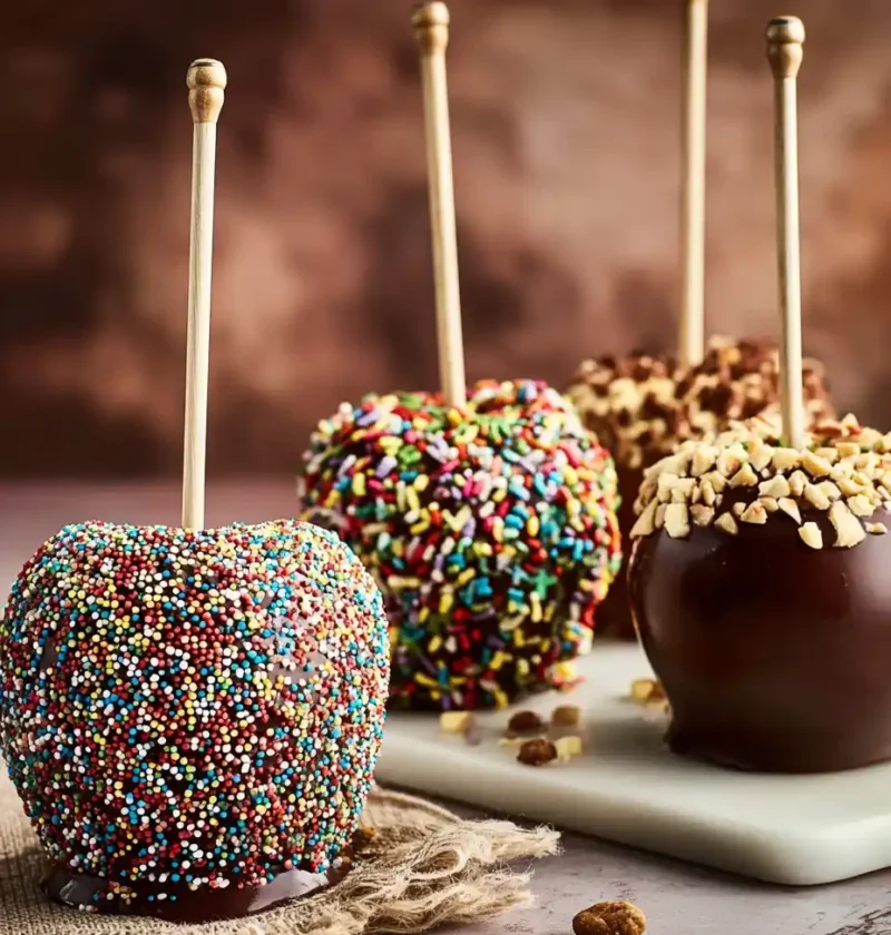 Chocolate Apples Kids Party Bonfire Night Halloween Treat Chocolate Apples