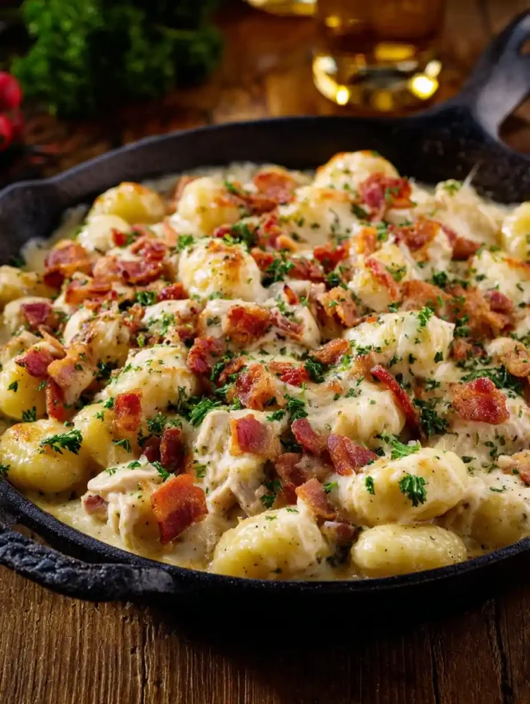 Creamy Crack Chicken Gnocchi Recipe One Pot Crack Chicken Gnocchi Best Cheesy Chicken Gnocchi Homemade Creamy Chicken Gnoc...