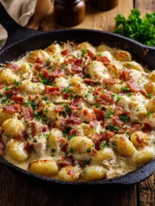 Classic Creamy Crack Chicken Gnocchi – Rich, Cheesy & One-Pot Comfort