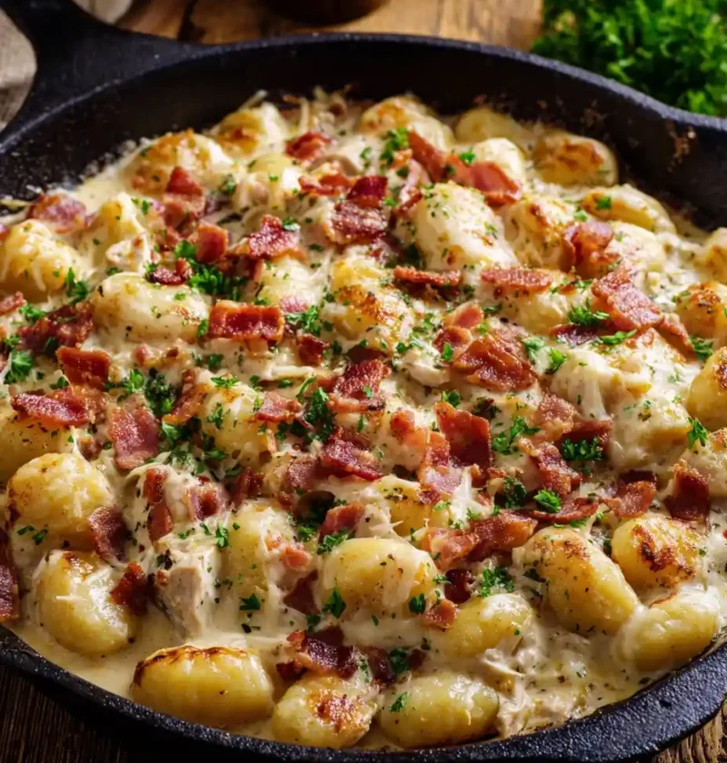 Creamy Crack Chicken Gnocchi Recipe One Pot Crack Chicken Gnocchi Best Cheesy Chicken Gnocchi Homemade Creamy Chicken Gnoc...