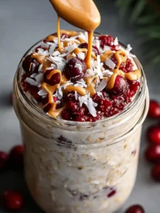 Coconut Cranberry Overnight Oats – A Speedy & Satisfying Breakfast