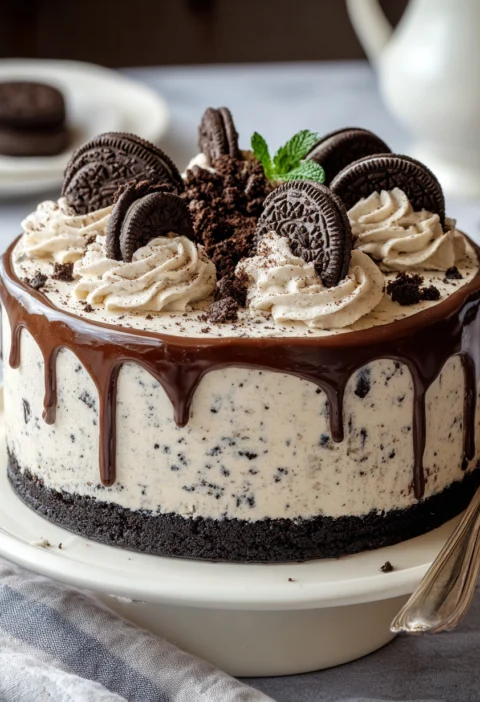 Easy Cookies And Cream Cake Recipe Homemade Cookies And Cream Cake Tutorial Best Cookies And Cream Cake Recipe Ever Step-b...
