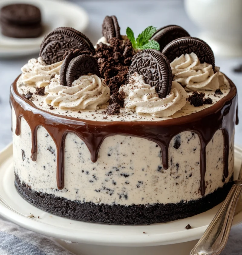 Easy Cookies And Cream Cake Recipe Homemade Cookies And Cream Cake Tutorial Best Cookies And Cream Cake Recipe Ever Step-b...