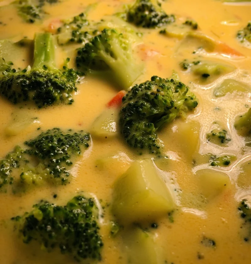 Easy Broccoli Cheddar Soup Recipe Healthy Broccoli Cheddar Soup Low Calorie Keto Broccoli Cheddar Soup Slow Cooker Gluten-...