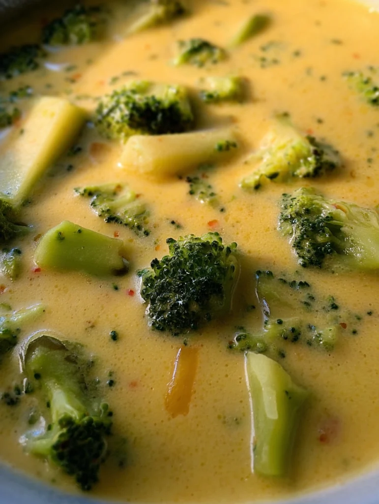 Easy Broccoli Cheddar Soup Recipe Healthy Broccoli Cheddar Soup Low Calorie Keto Broccoli Cheddar Soup Slow Cooker Gluten-...