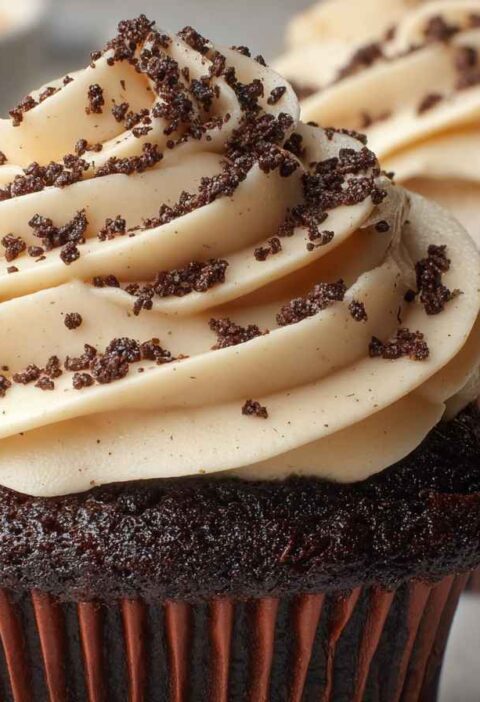 Espresso Brownie Cupcakes Recipe Coffee Buttercream Frosting Ideas Homemade Espresso Cupcakes Gourmet Brownie Cupcake Tuto...