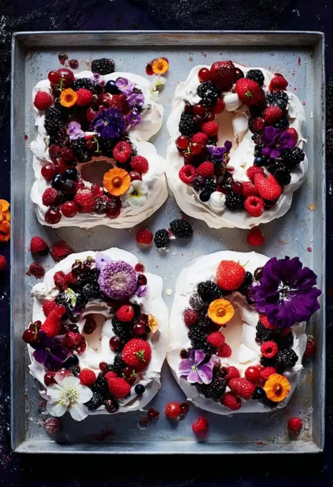 Pavlova Halloween Cake Cream Spooky Decorations Party Halloween