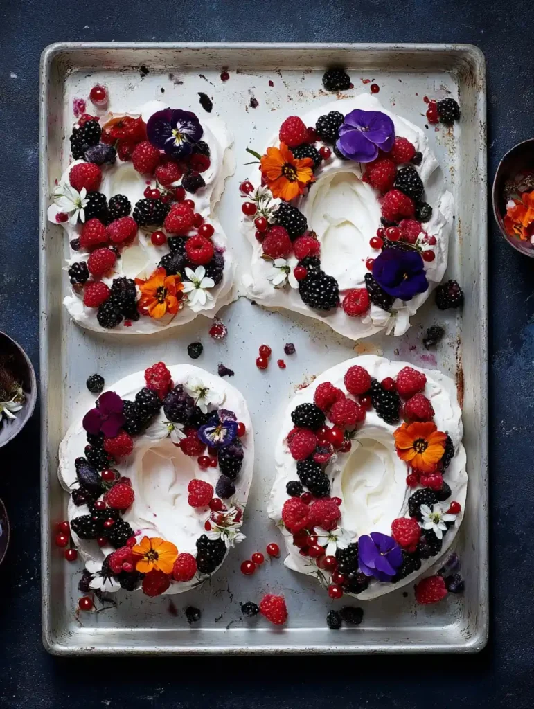 Pavlova Halloween Cake Cream Spooky Decorations Party Halloween