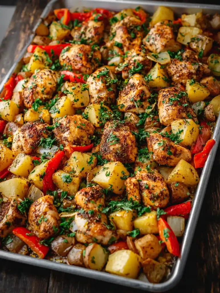 Easy Hawaiian Chicken Sheet Pan Recipe Hawaiian Chicken And Vegetables Bake Best Sheet Pan Chicken Pineapple Dinner Savory...