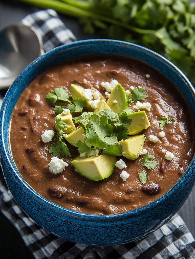 Easy Vegan Black Bean Soup Recipe Low-calorie Black Bean Soup Homemade Gluten-free Black Bean Soup Ideas Heart-healthy Bla...