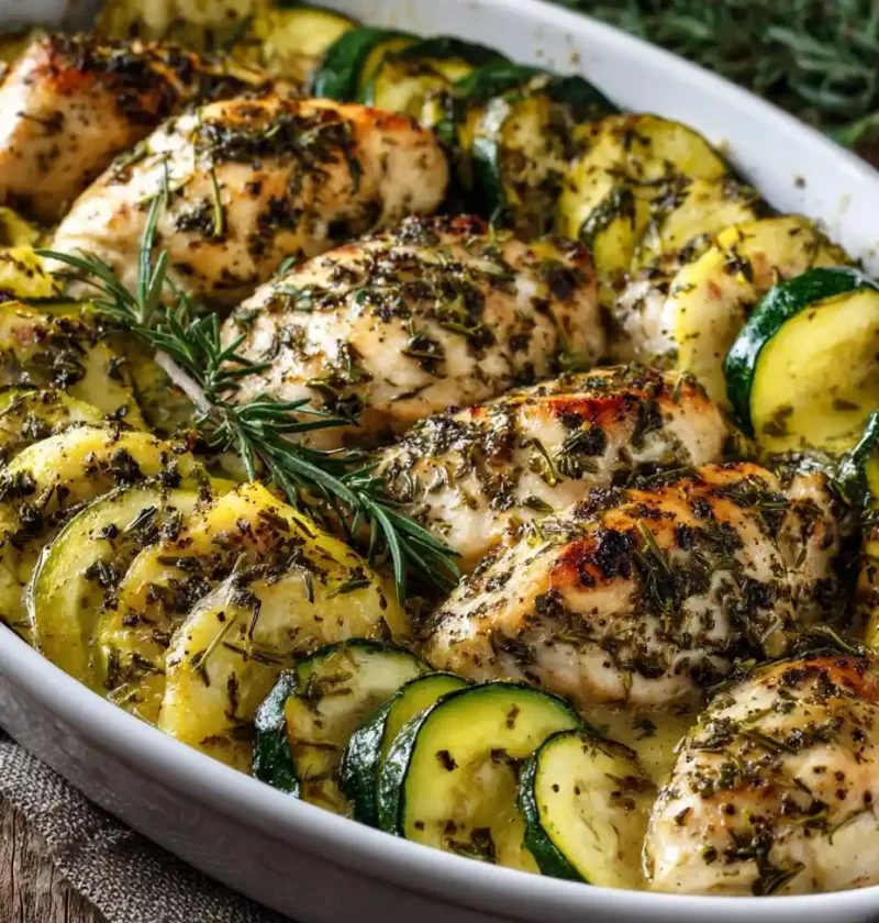 High Protein Chicken Zucchini Bake Recipe Healthy Chicken Zucchini Bake High In Protein Low Carb Chicken And Zucchini Bake...