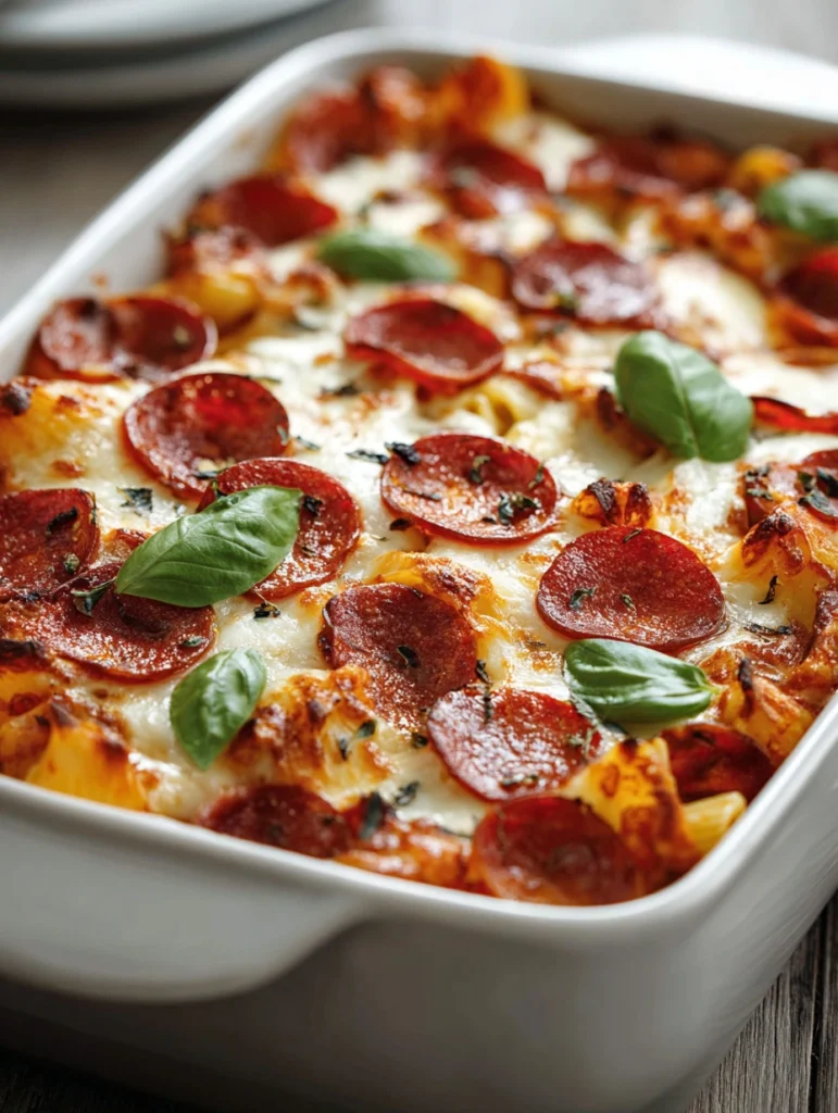 Irresistible Pizza Casserole Recipe Easy Pizza Casserole Comfort Food Homemade Pizza Casserole Delight Best Cheese For Piz...