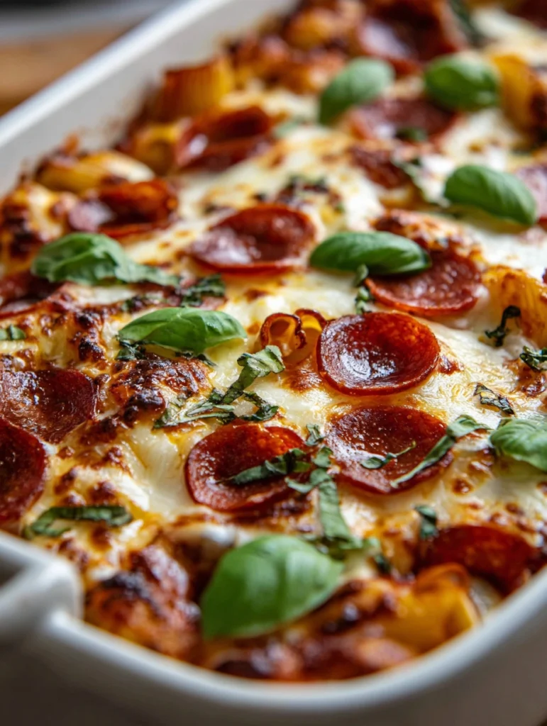 Irresistible Pizza Casserole Recipe Easy Pizza Casserole Comfort Food Homemade Pizza Casserole Delight Best Cheese For Piz...