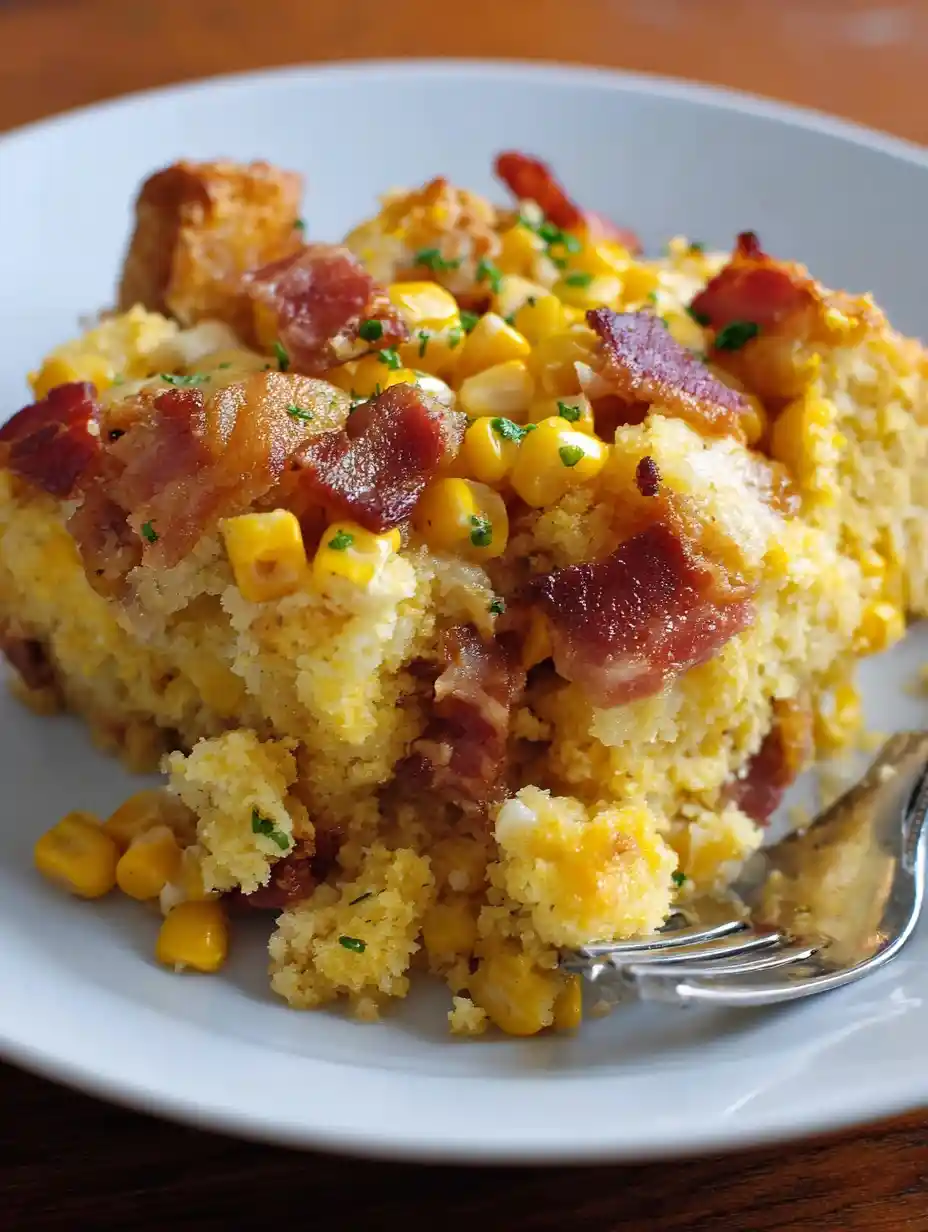 Loaded Corn Casserole – A Creamy, Cheesy Comfort Bake