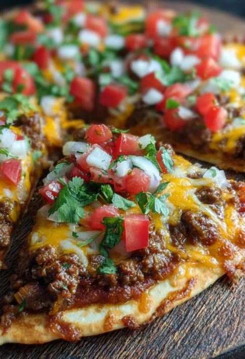 Easy Mexican Beef Pizza Recipe Quick Beef Pizza Dinner Ideas Mexican Beef Pizza With Quick Crust Homemade Spicy Beef Pizza...